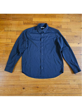 Men's Outlier NYC Casual Button Down Shirt Size XL Blue